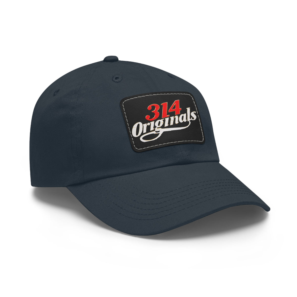 Leather Patch Dad Hat — "314 Originals" Retro Baseball Cap - 314 Originals
