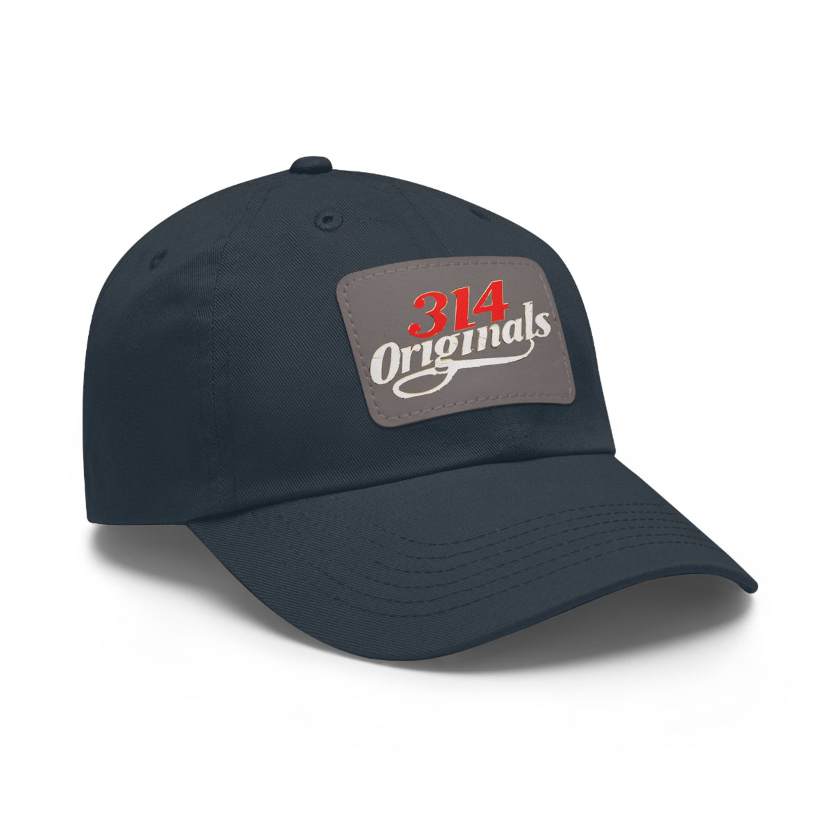 Leather Patch Dad Hat — "314 Originals" Retro Baseball Cap - 314 Originals