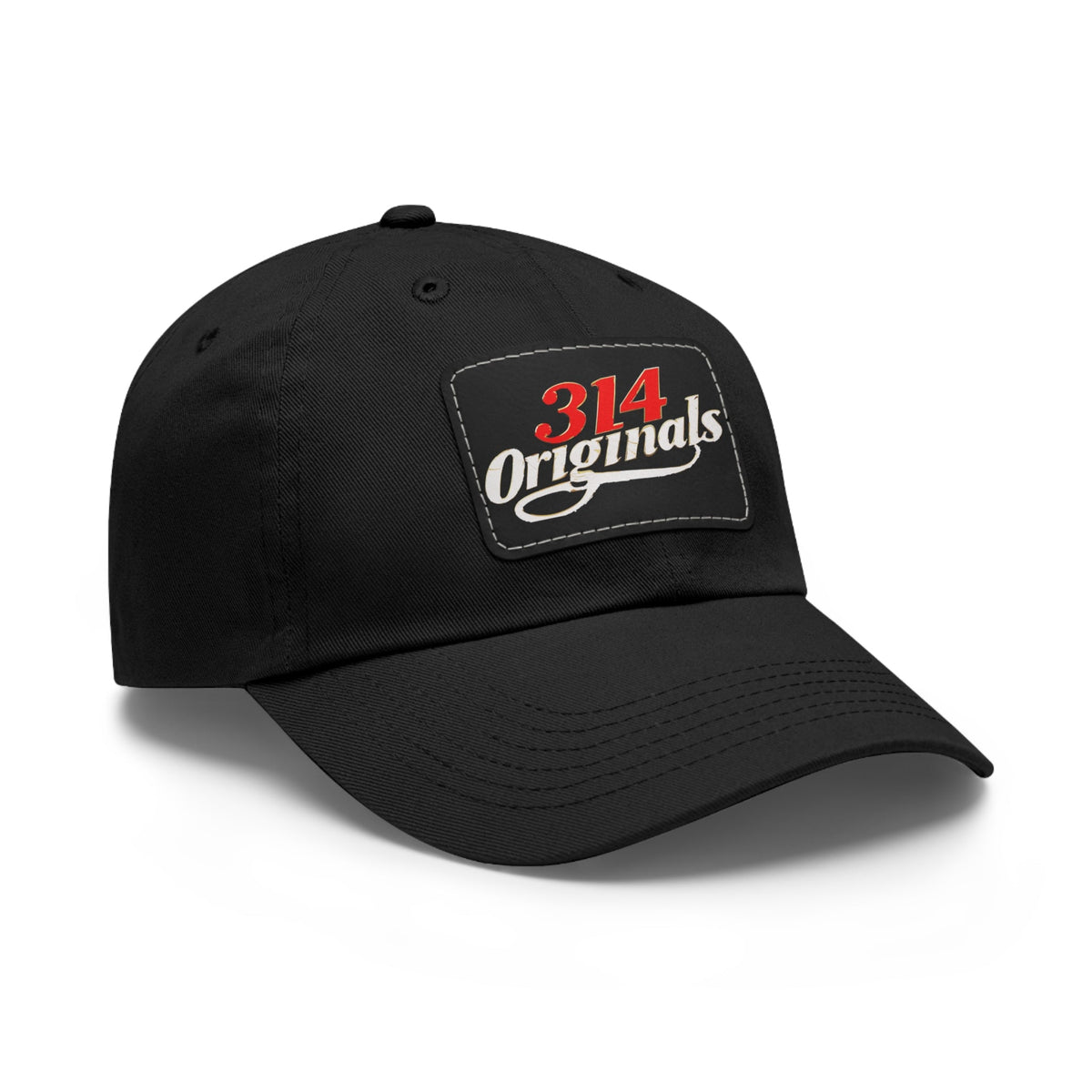 Leather Patch Dad Hat — "314 Originals" Retro Baseball Cap - 314 Originals