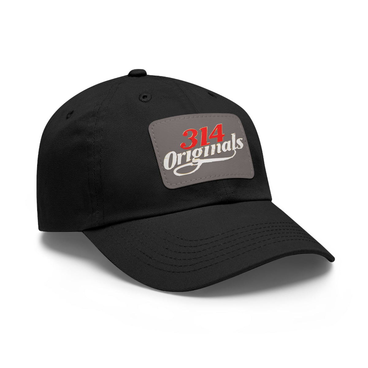Leather Patch Dad Hat — "314 Originals" Retro Baseball Cap - 314 Originals