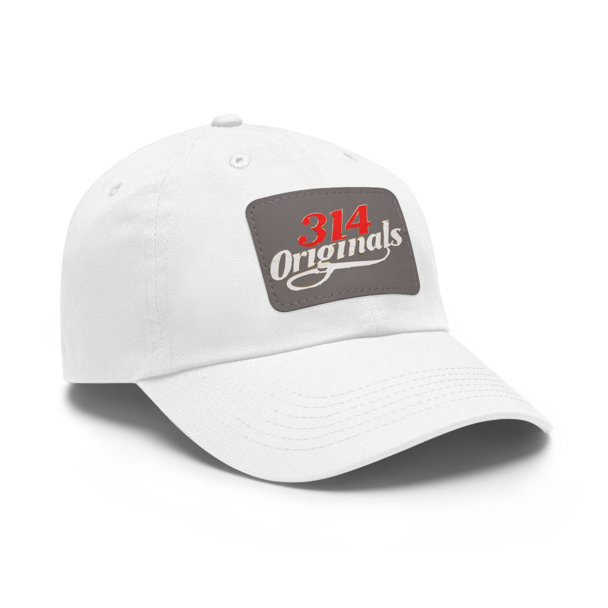 Leather Patch Dad Hat — "314 Originals" Retro Baseball Cap - 314 Originals