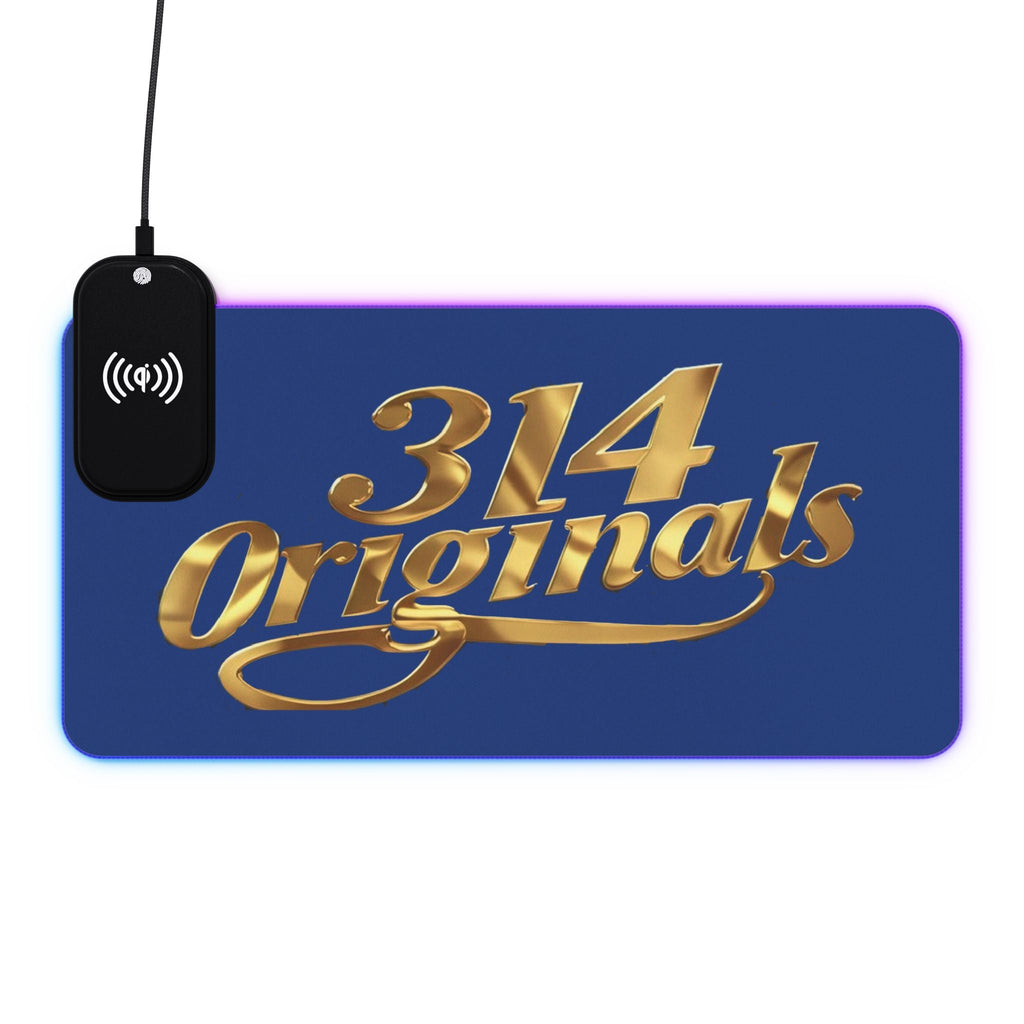 LED Wireless Charging Gaming Mouse Pad — '314 Originals' RGB Desk Mat - 314 Originals