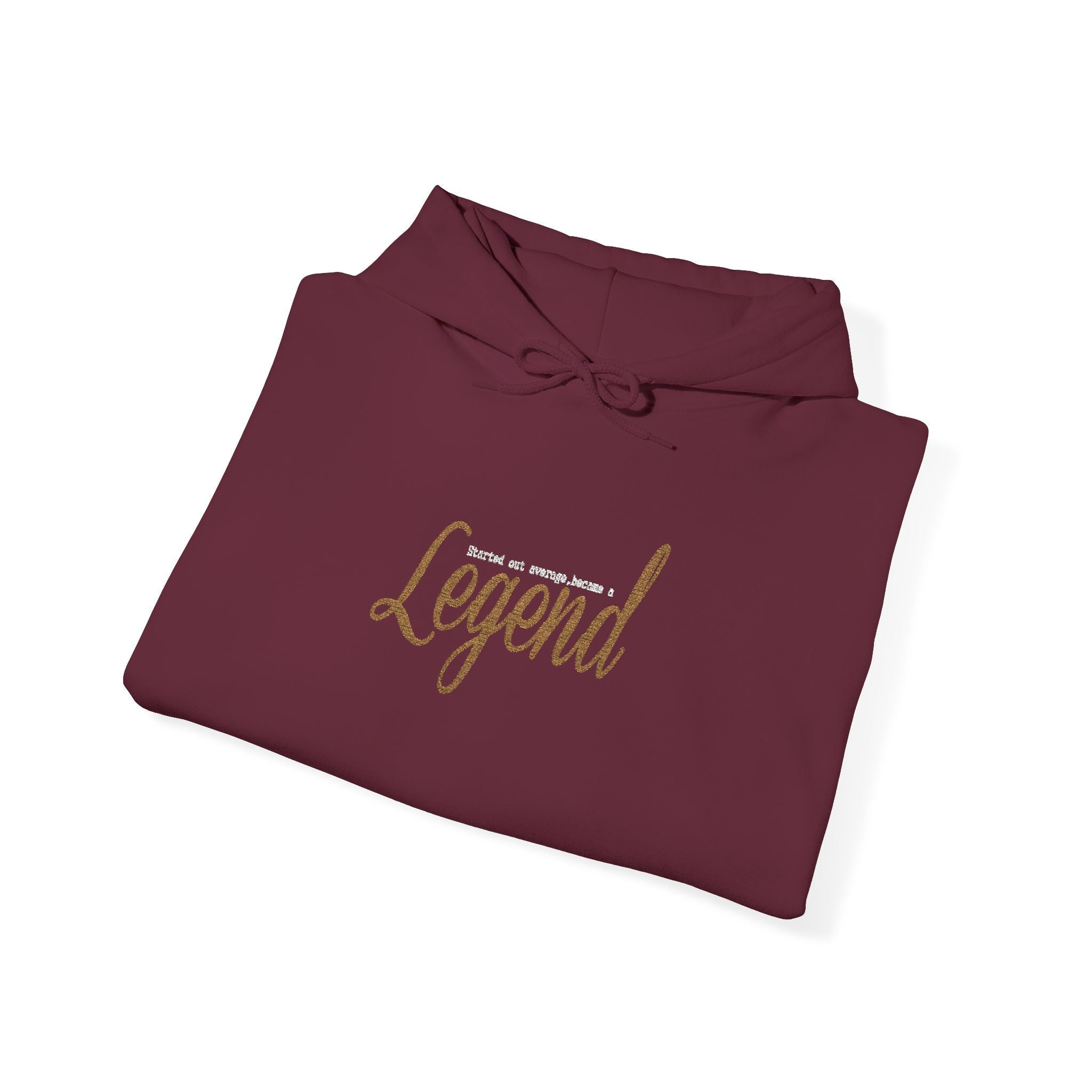 Legend Script Hoodie-Cozy Pullover with Gold Text - 314 Originals