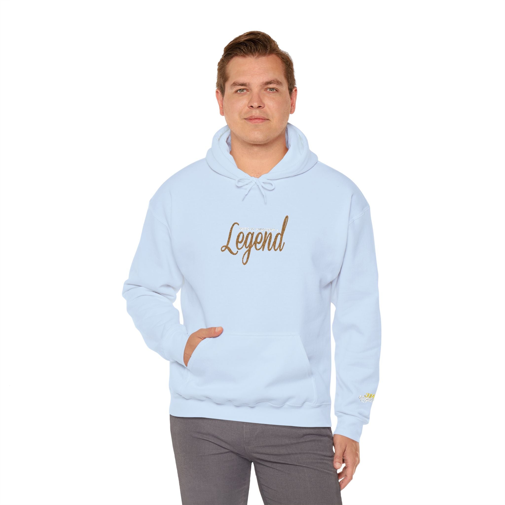 Legend Script Hoodie-Cozy Pullover with Gold Text - 314 Originals