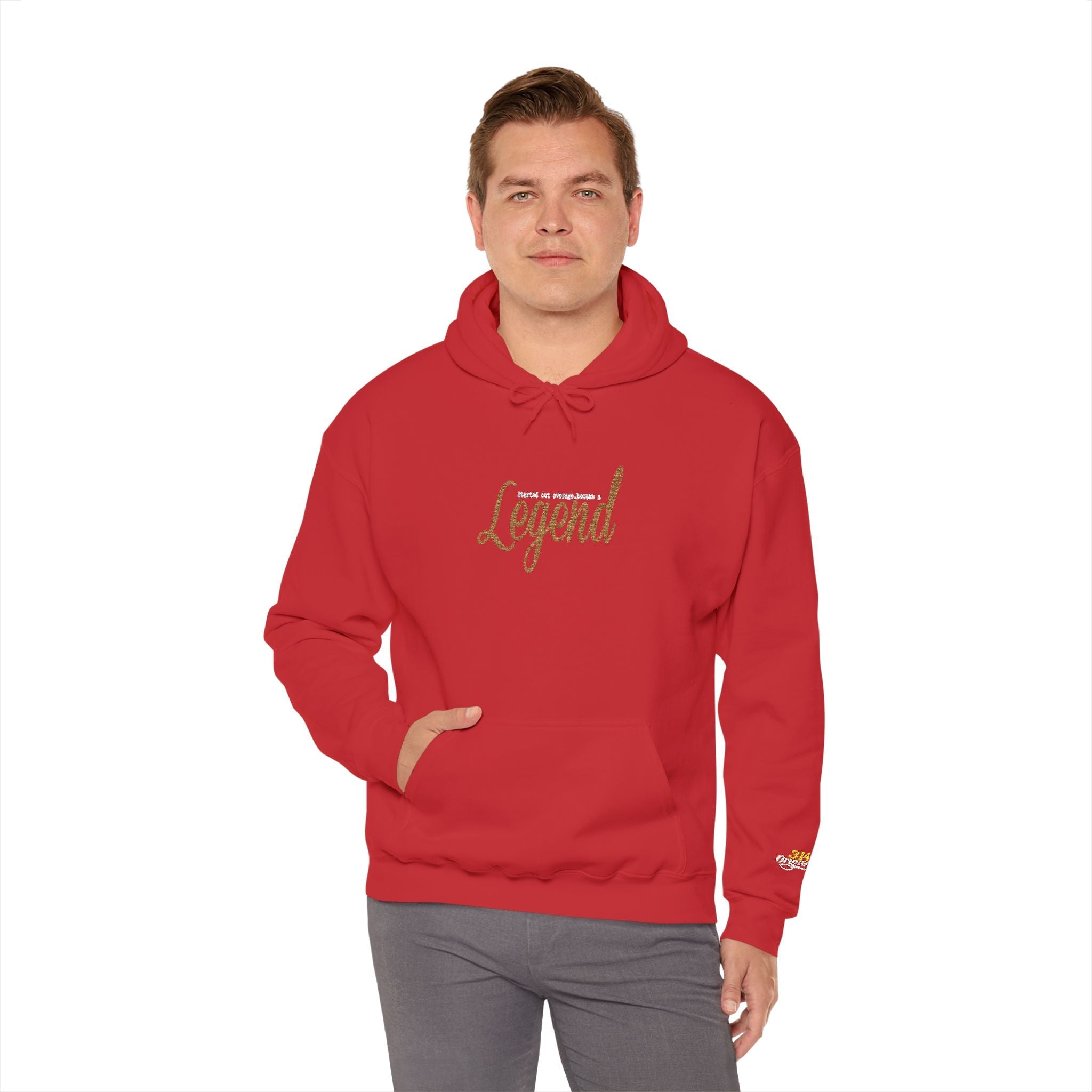Legend Script Hoodie-Cozy Pullover with Gold Text - 314 Originals