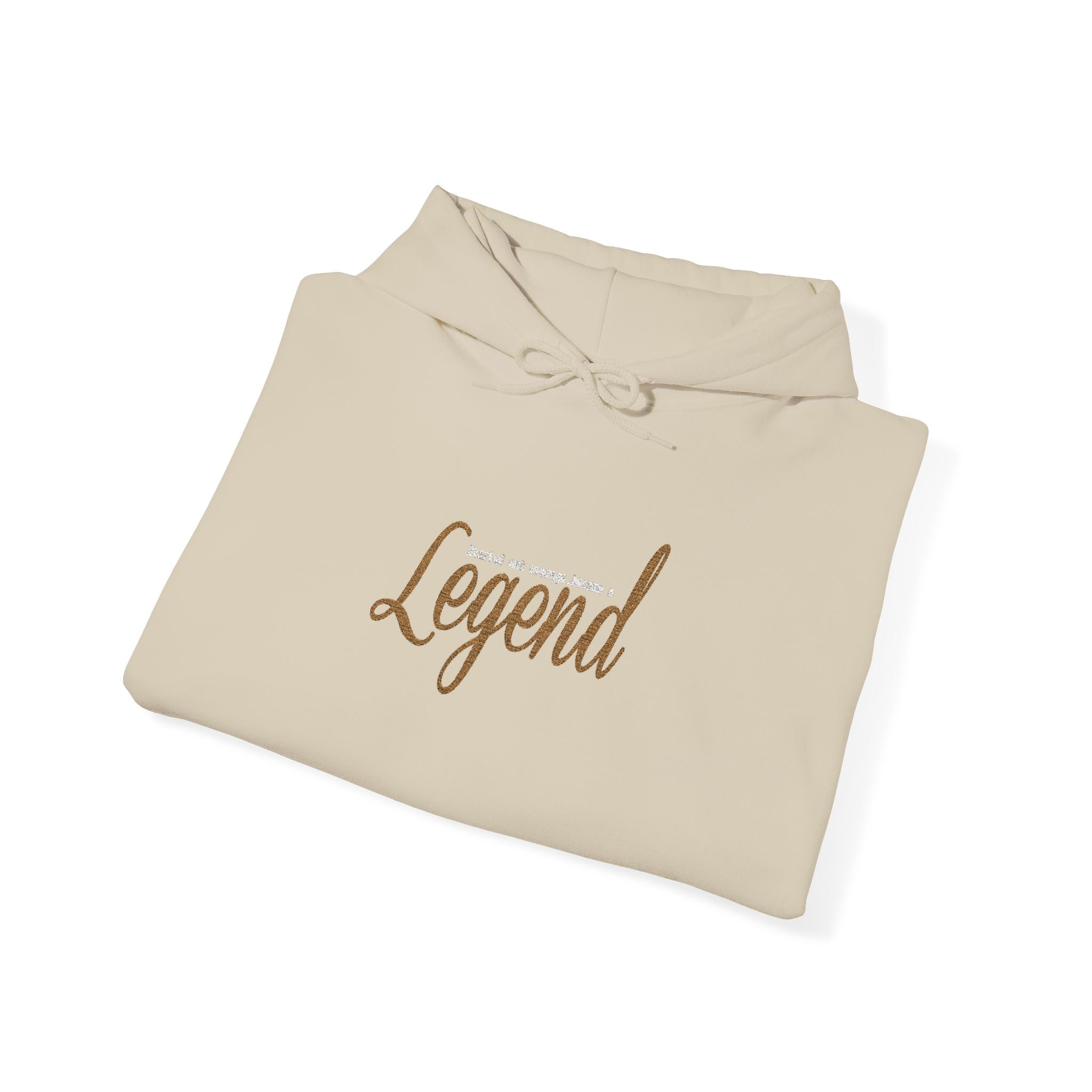 Legend Script Hoodie-Cozy Pullover with Gold Text - 314 Originals