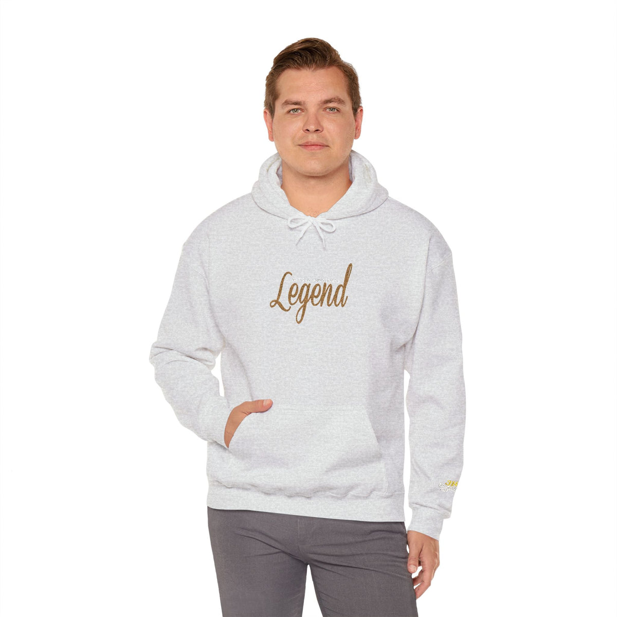 Legend Script Hoodie-Cozy Pullover with Gold Text - 314 Originals