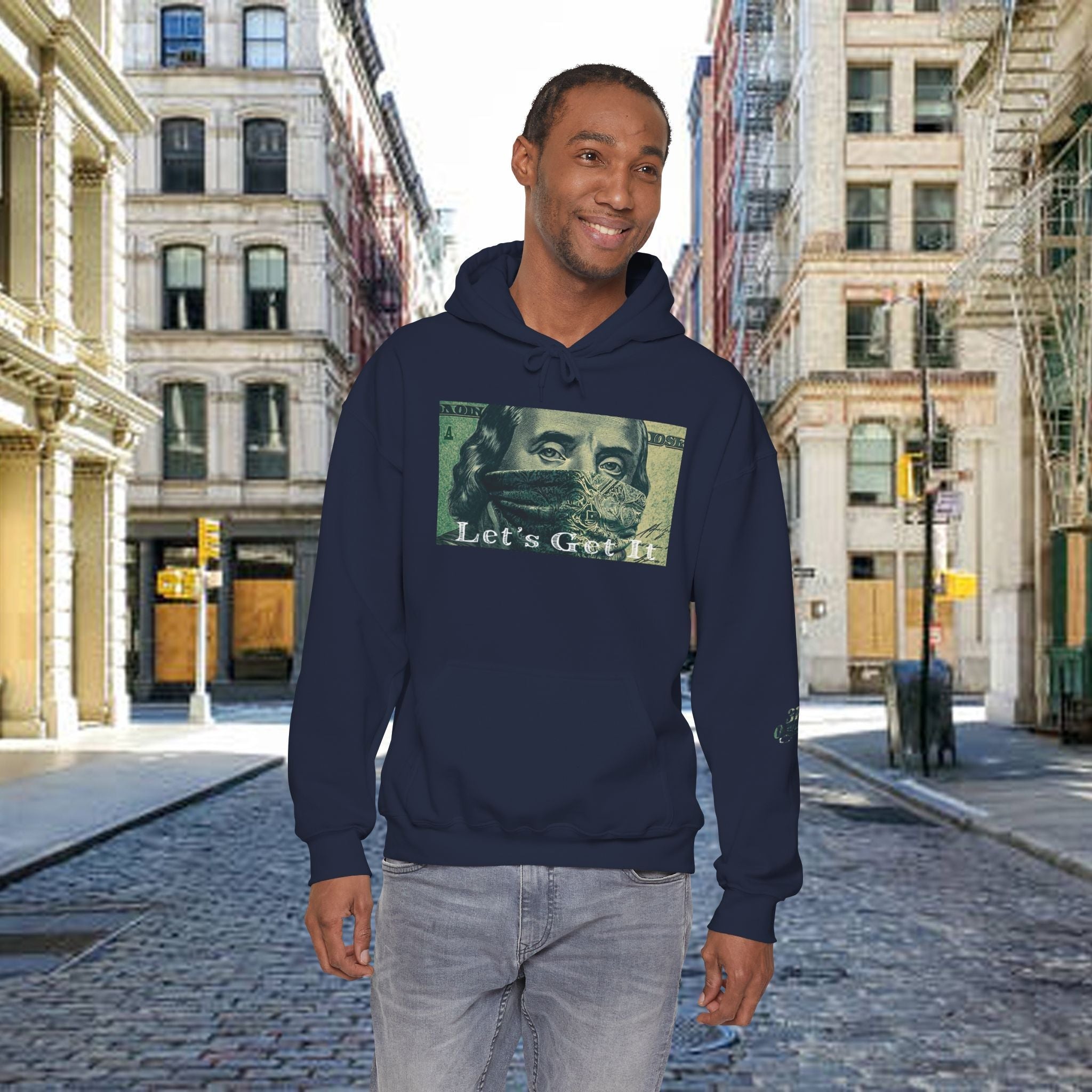 "Let's Get It" Graphic Pullover, "All Day Every Day" Back Print - 314 Originals
