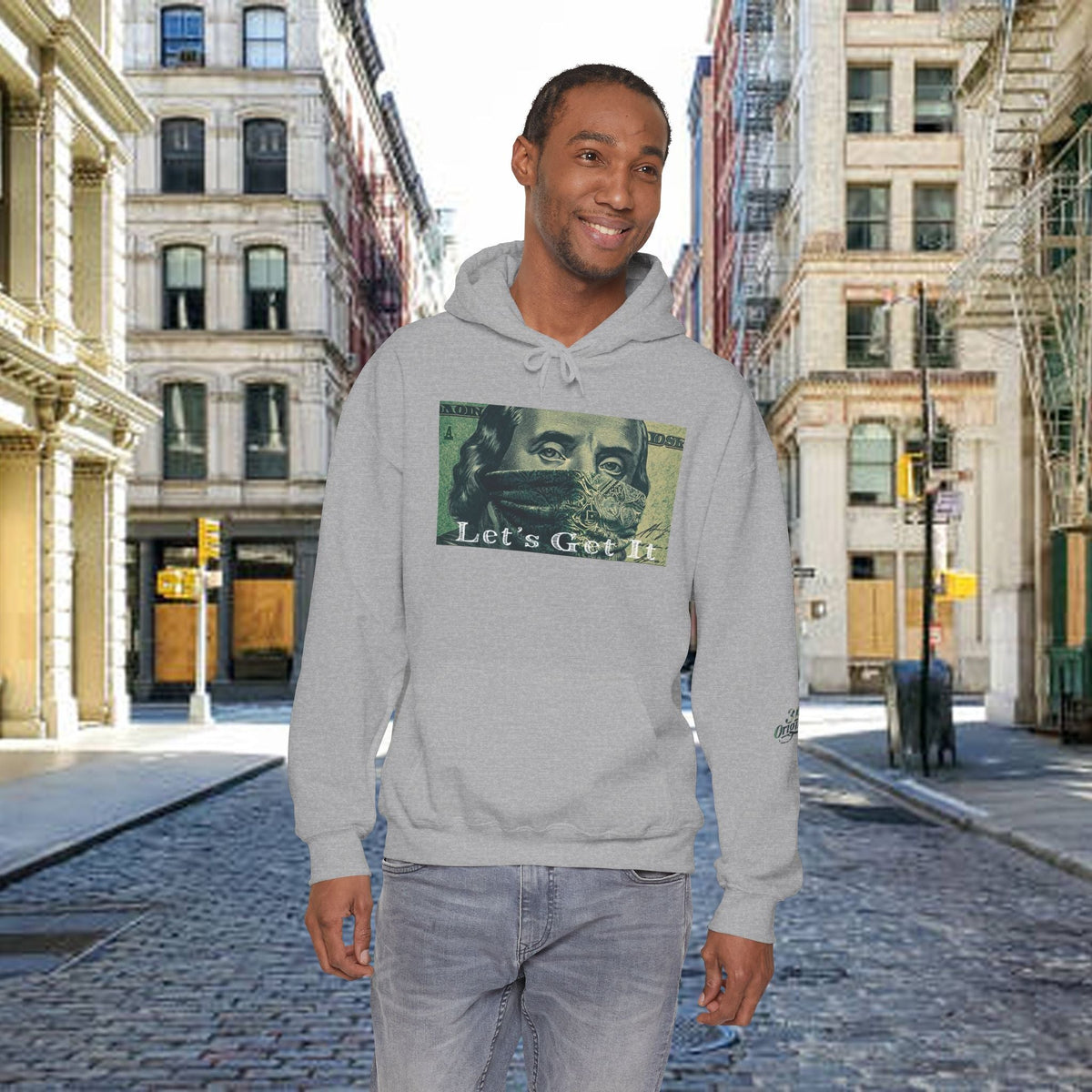 "Let's Get It" Graphic Pullover, "All Day Every Day" Back Print - 314 Originals