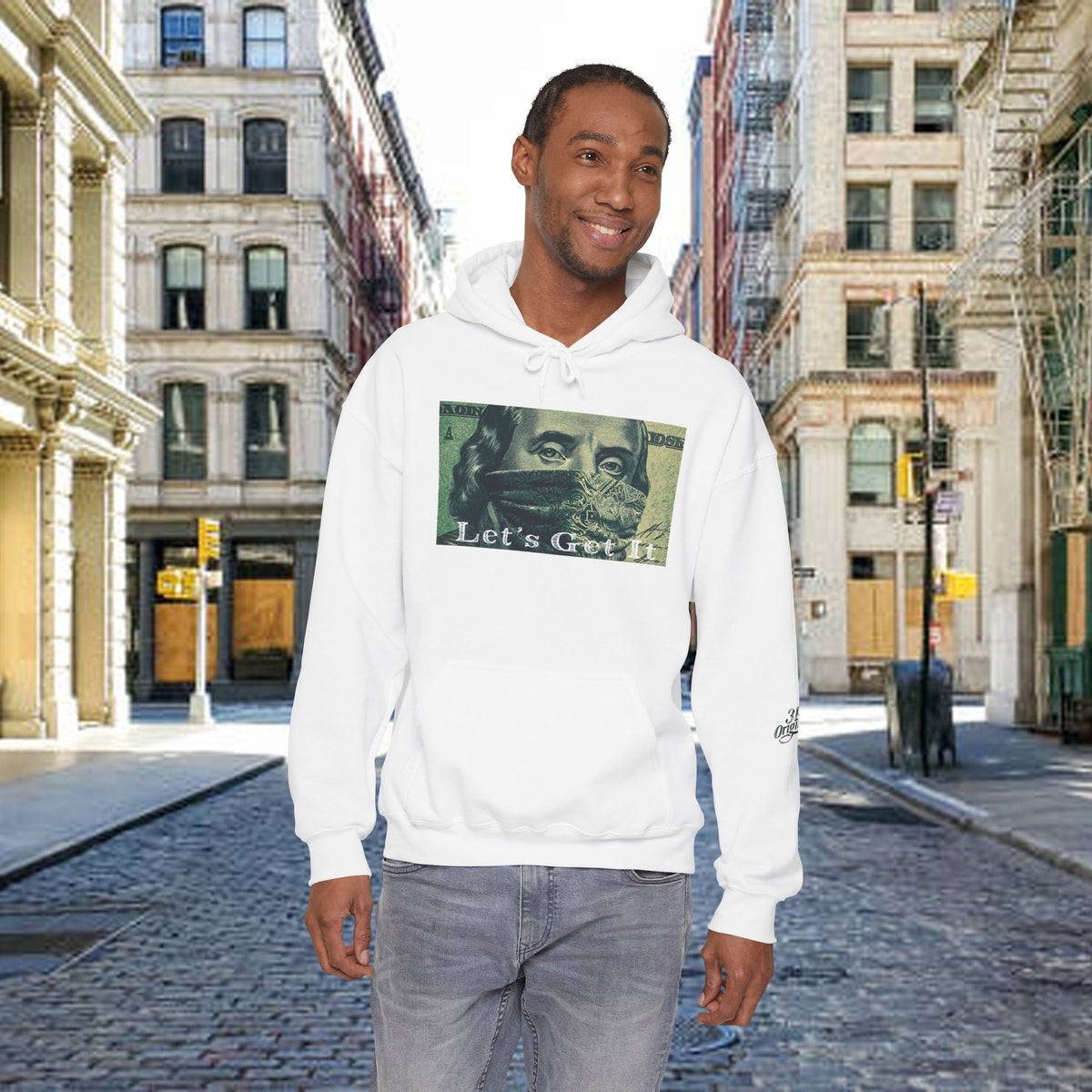 "Let's Get It" Graphic Pullover, "All Day Every Day" Back Print - 314 Originals