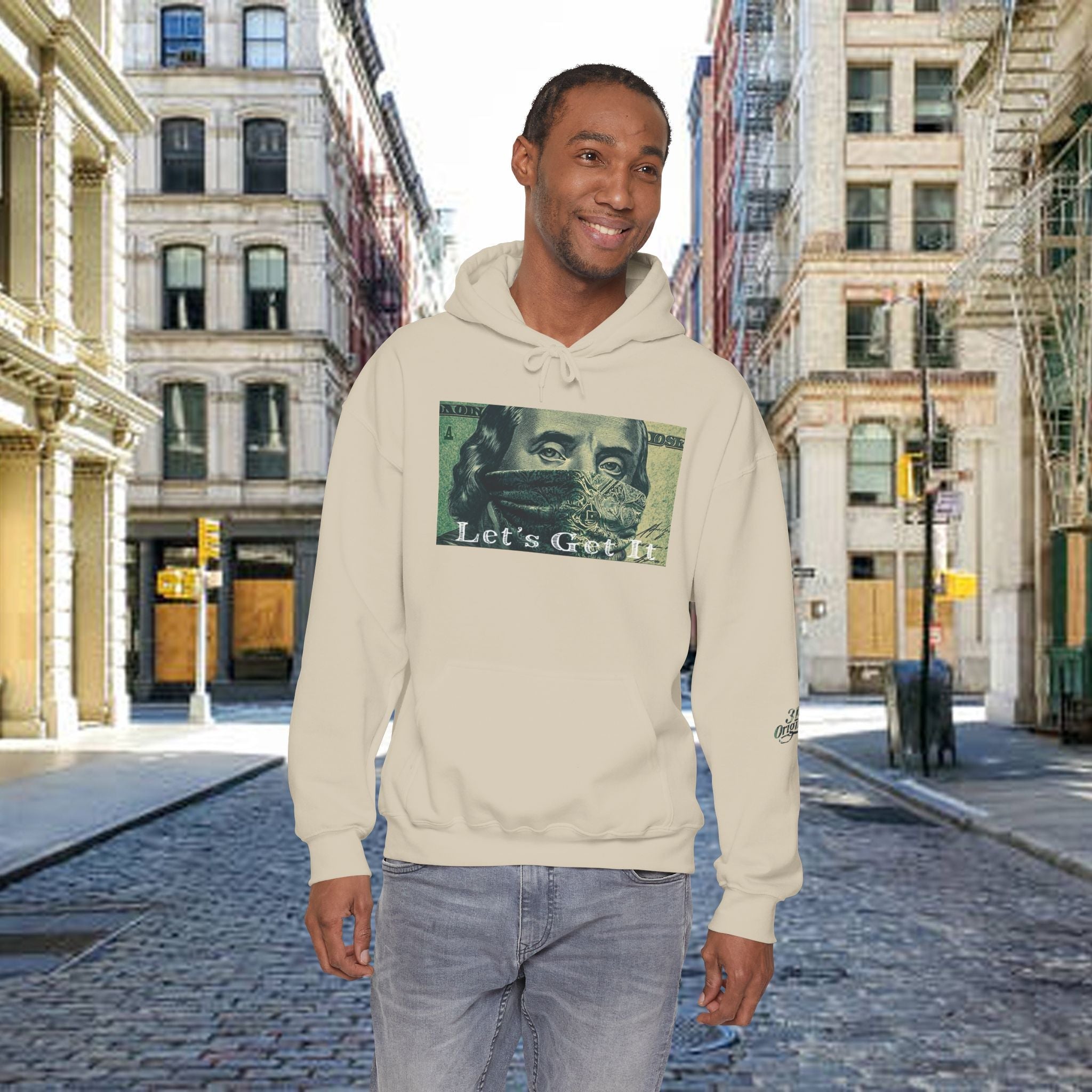 "Let's Get It" Graphic Pullover, "All Day Every Day" Back Print - 314 Originals