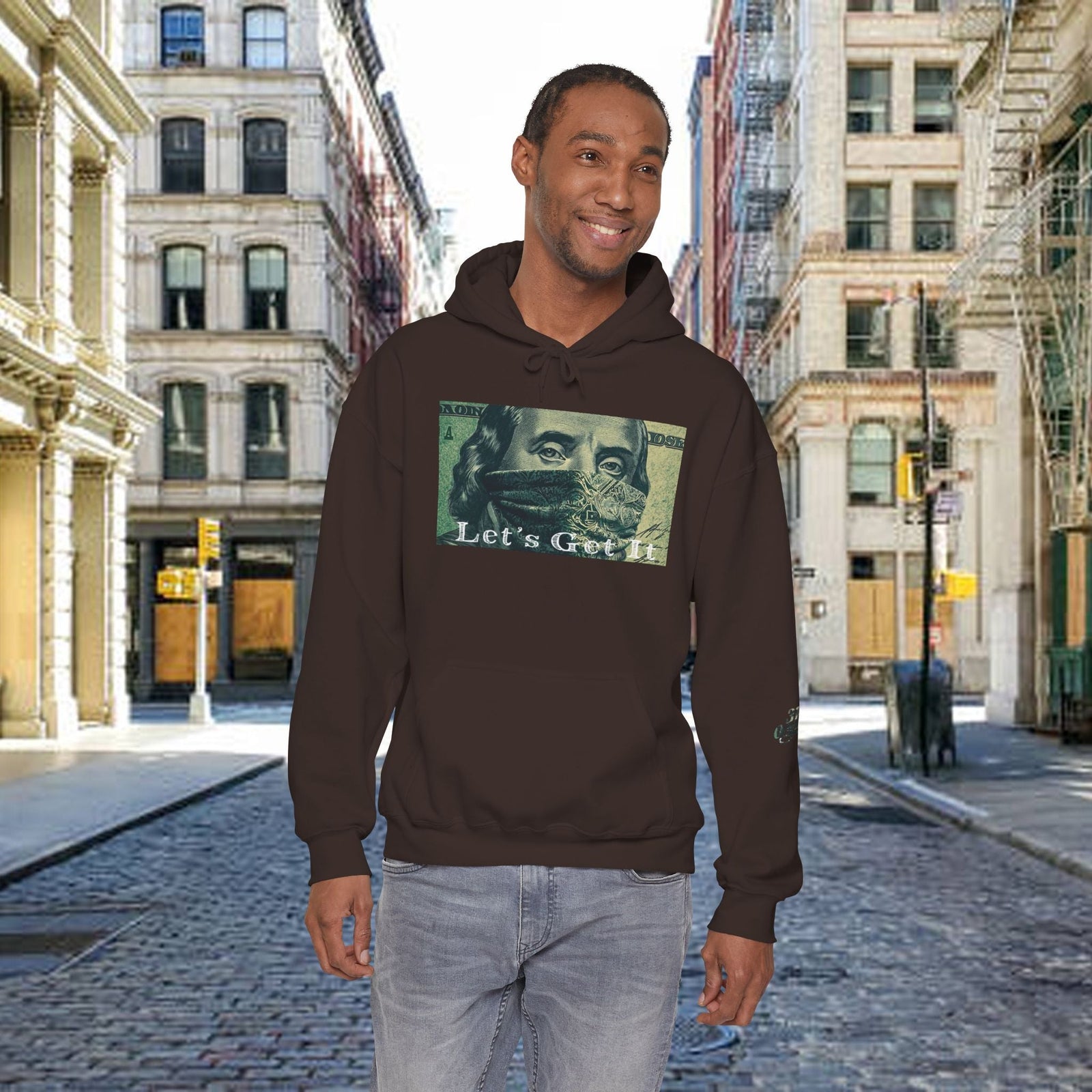 "Let's Get It" Graphic Pullover, "All Day Every Day" Back Print - 314 Originals