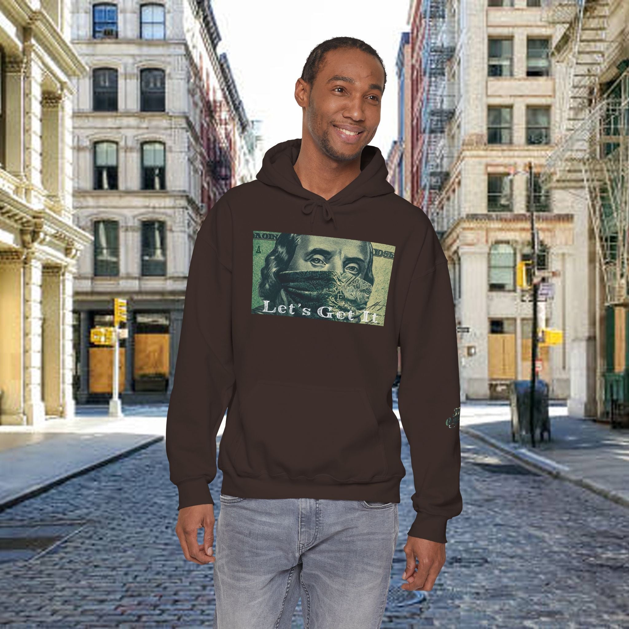 "Let's Get It" Graphic Pullover, "All Day Every Day" Back Print - 314 Originals