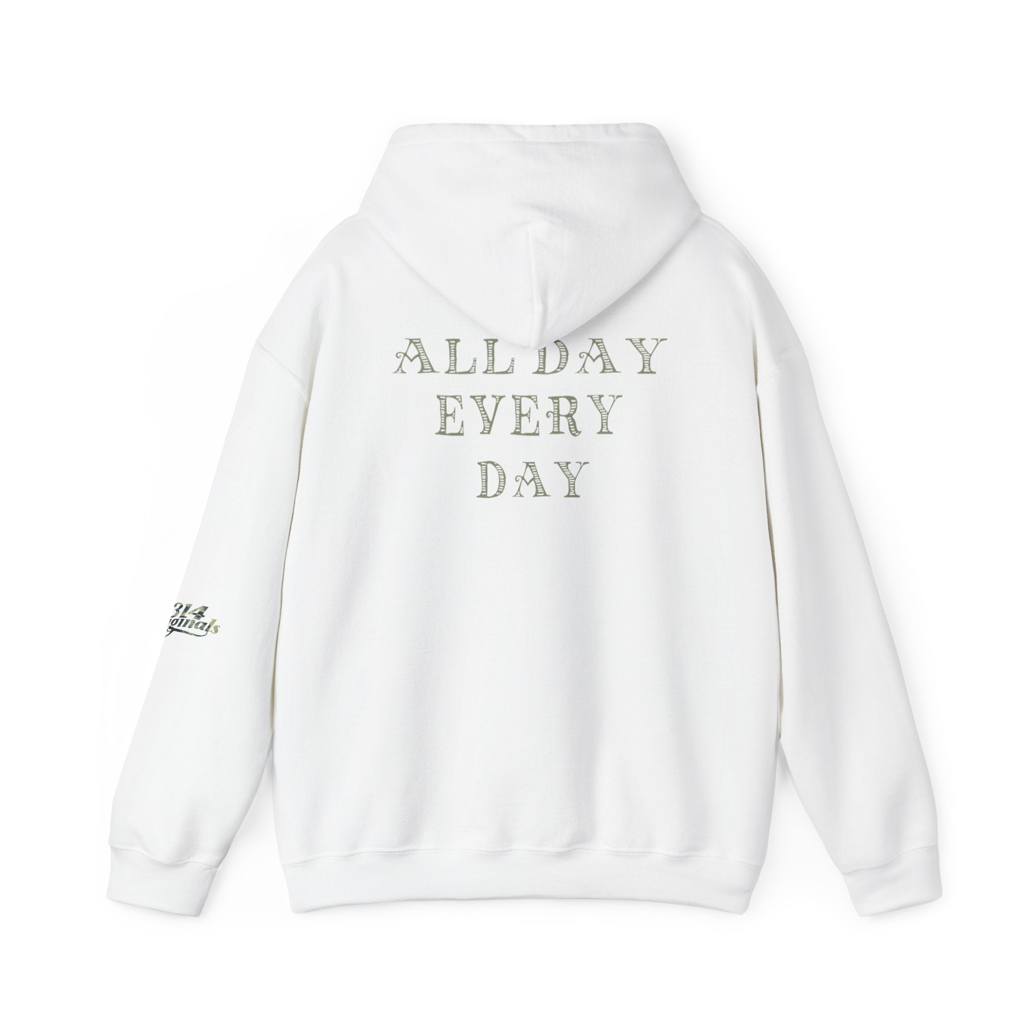 "Let's Get It" Graphic Pullover, "All Day Every Day" Back Print - 314 Originals