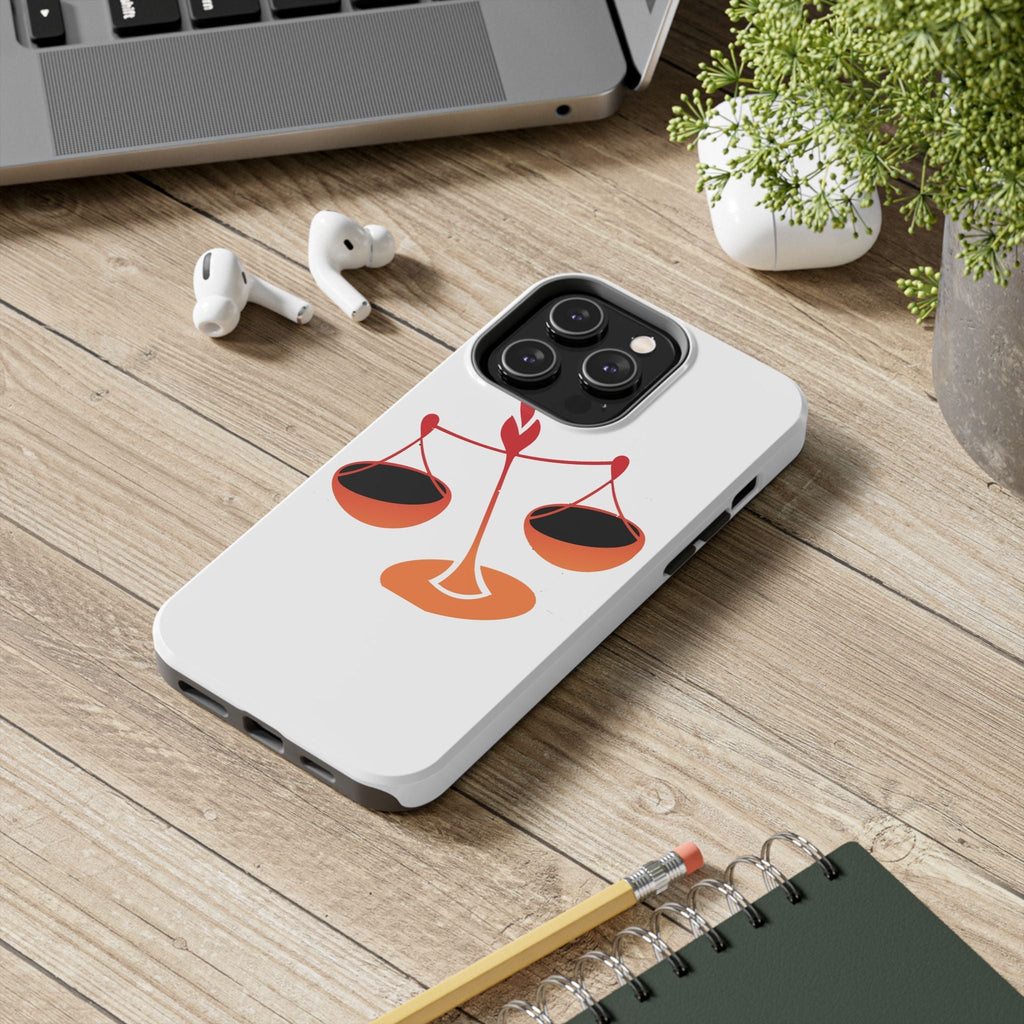 Libra Scales Phone Case — Zodiac Balance Tough Protective Cover - 314 Originals