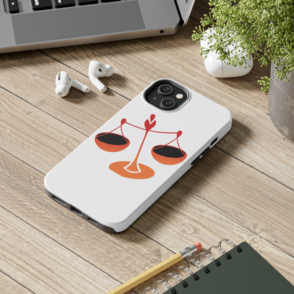Libra Scales Phone Case — Zodiac Balance Tough Protective Cover - 314 Originals