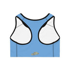 Light Blue Sports Bra — "Originals" Script Athletic Crop Top - 314 Originals