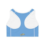 Light Blue Sports Bra — "Originals" Script Athletic Crop Top - 314 Originals