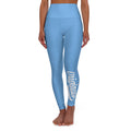 Light blue Yoga Leggings — High-Waisted Leggings with White “Originals” Side Script - 314 Originals
