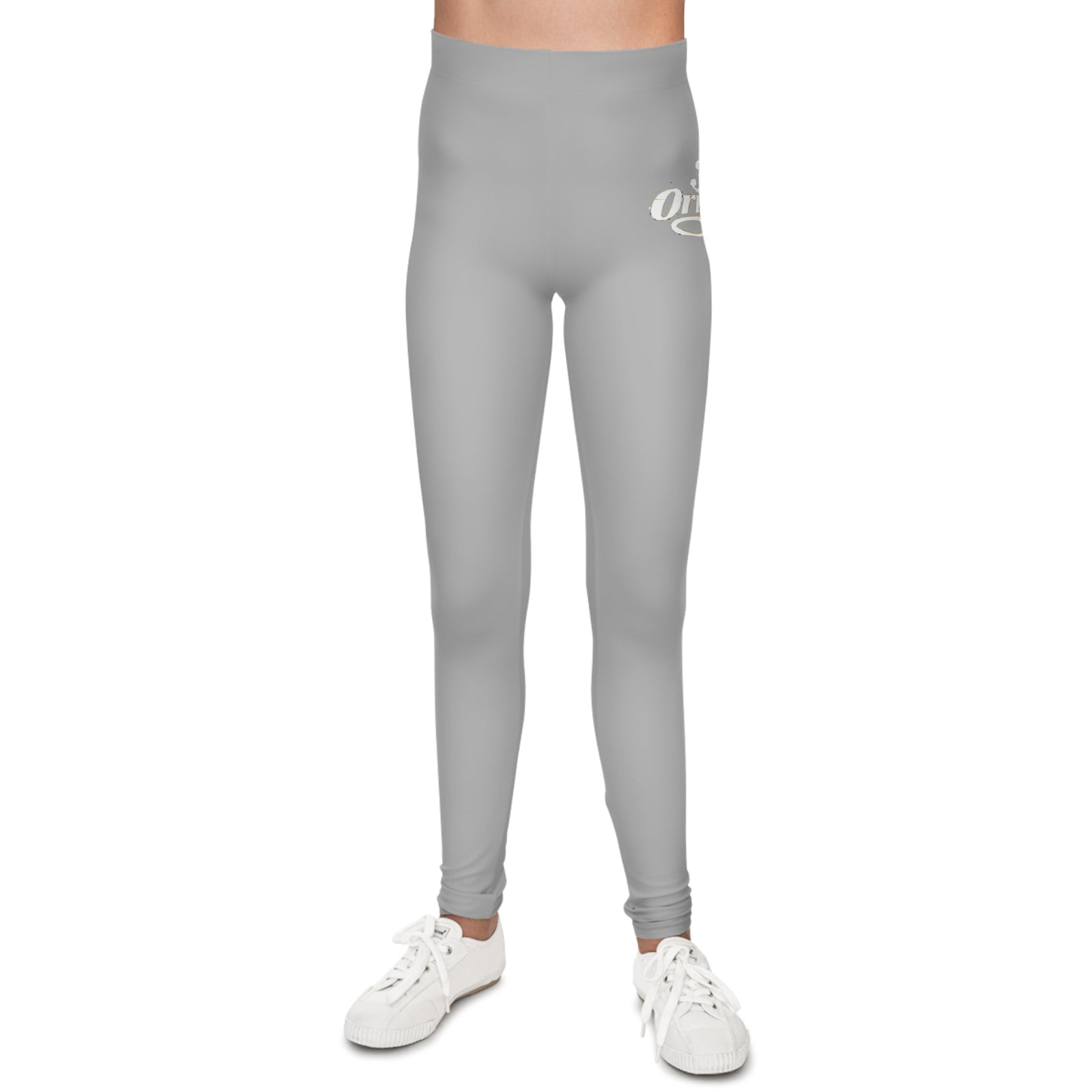 Light Grey 314 Script Kids' Printed Leggings - 314 Originals
