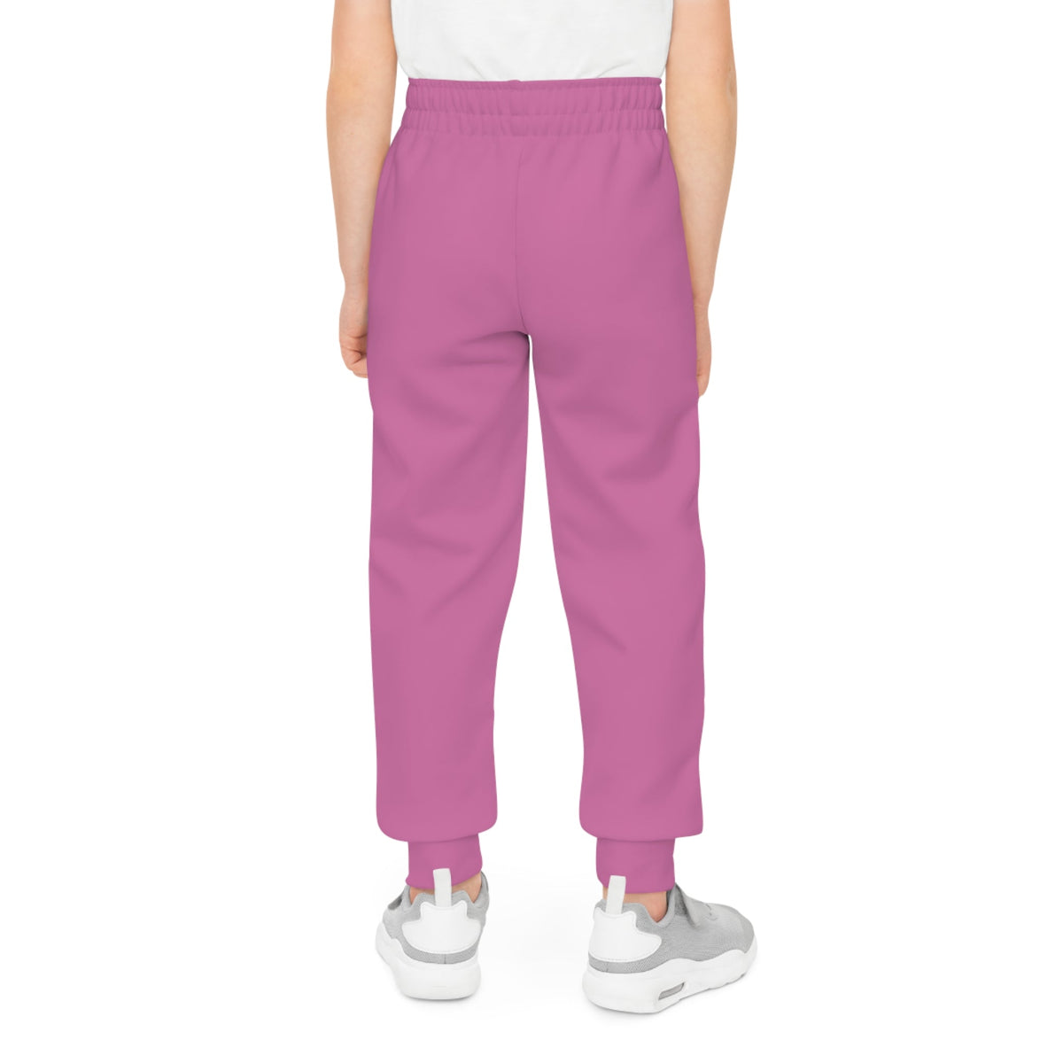 Light Pink Youth Joggers with 314 Originals Side Graphic — Kids Athletic Sweatpants - 314 Originals