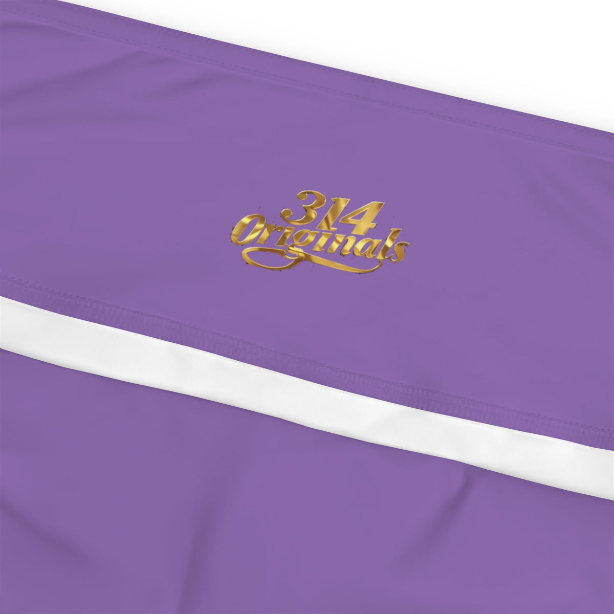 Light Purple Plus Size Leggings — Subtle Side Script Graphic, Comfortable Everyday Activewear - 314 Originals