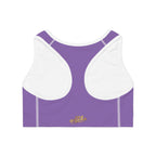 Light Purple Sports Bra — "Originals" Pink Script Athletic Crop Top - 314 Originals