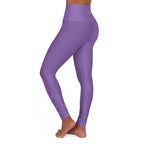 Light Purple Yoga Leggings — High-Waisted Leggings with Pink “Originals” Side Script - 314 Originals