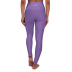 Light Purple Yoga Leggings — High-Waisted Leggings with Pink “Originals” Side Script - 314 Originals