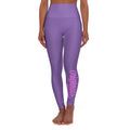 Light Purple Yoga Leggings — High-Waisted Leggings with Pink “Originals” Side Script - 314 Originals