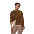 Light Scarf — Neutral Brown Striped Fringe Scarf - 314 Originals