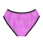 Lucky You Pink Women's Briefs — Cute Lace-Trim Underwear - 314 Originals