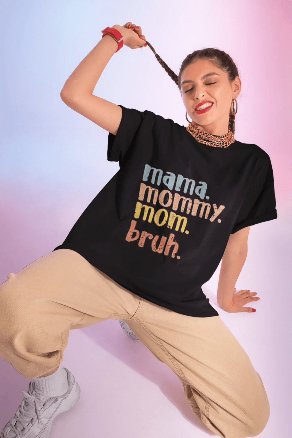 Mama Mommy Mom Bruh T-Shirt – Funny Retro Mom Graphic Tee - 314 Originals