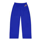 Men's Pajama Pants — Relaxed Blue Lounge Sleepwear with Small Monogram Accent - 314 Originals