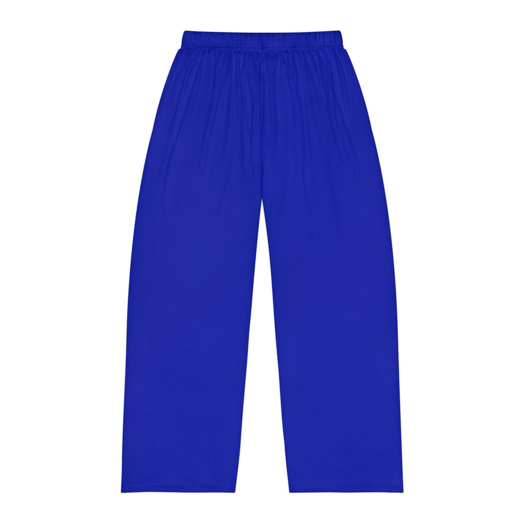Men's Pajama Pants — Relaxed Blue Lounge Sleepwear with Small Monogram Accent - 314 Originals