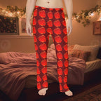 Men's Red Heart Pattern Pajama Pants – Valentine's Lounge Sleepwear - 314 Originals