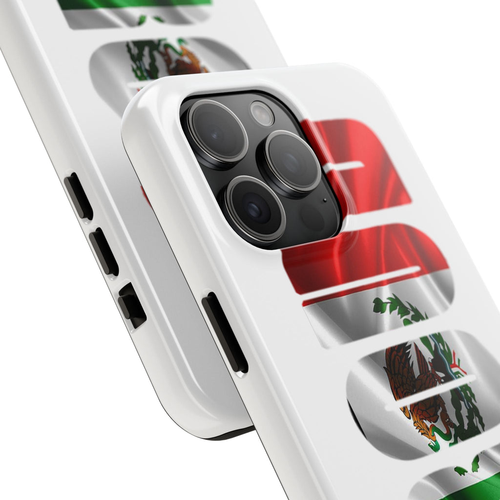 Mexico Pride Tough Phone Case — Mexican Flag Vertical 'PRIDE' Design - 314 Originals