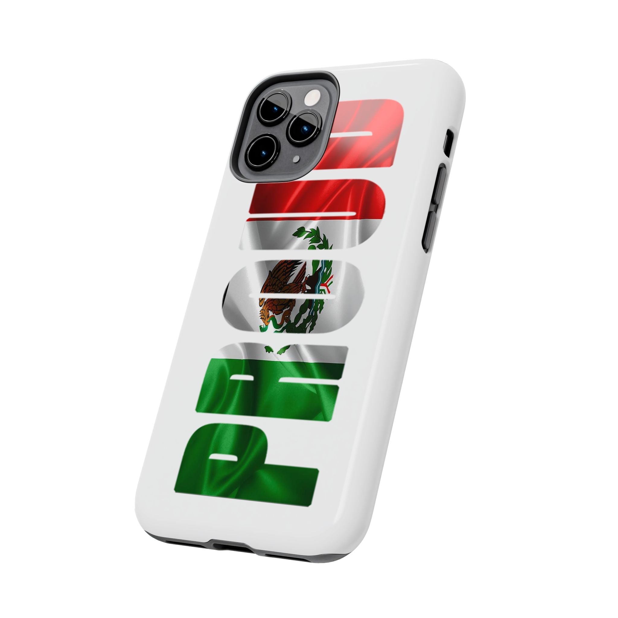 Mexico Pride Tough Phone Case — Mexican Flag Vertical 'PRIDE' Design - 314 Originals