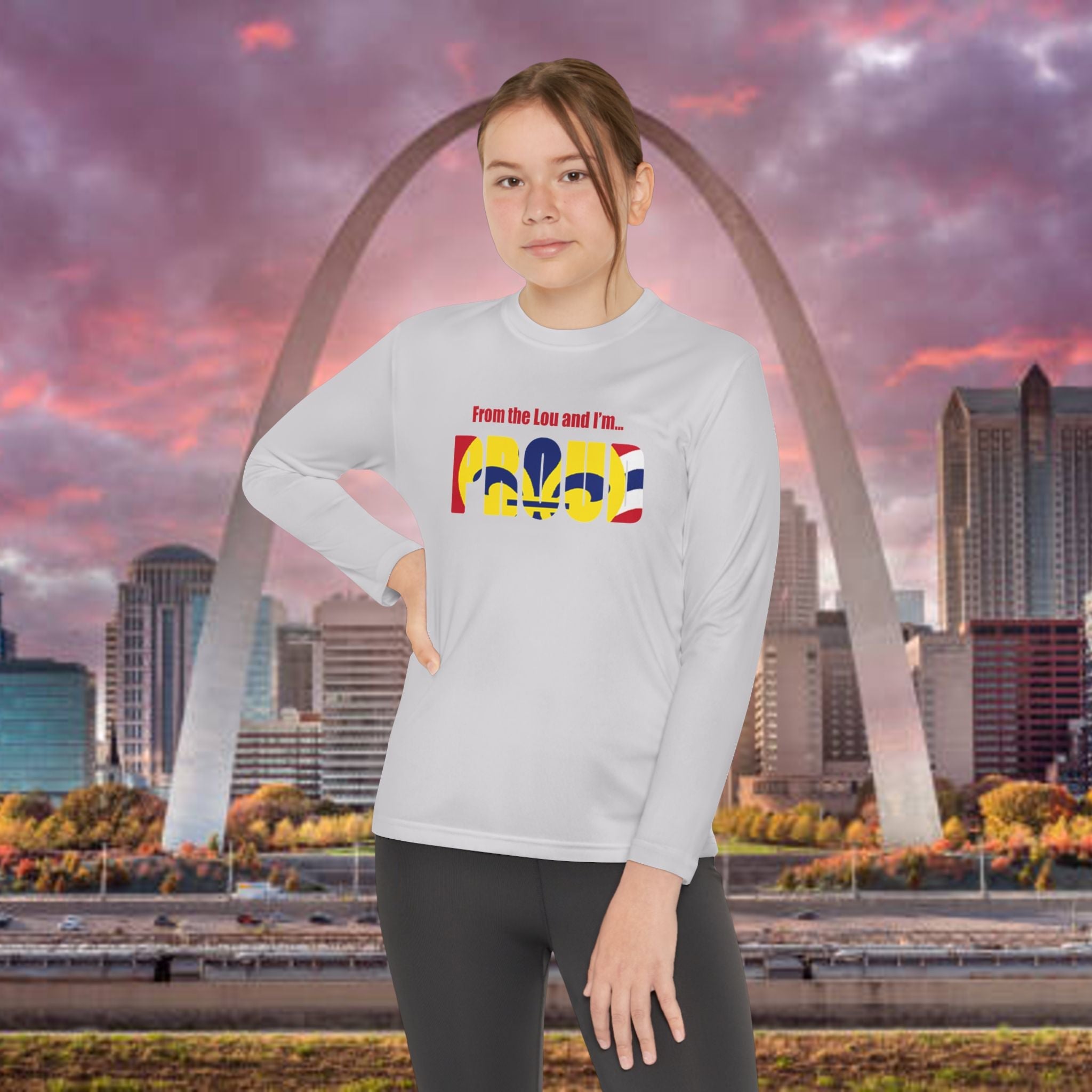 Missouri State Flag Youth Long Sleeve Tee - 314 Originals