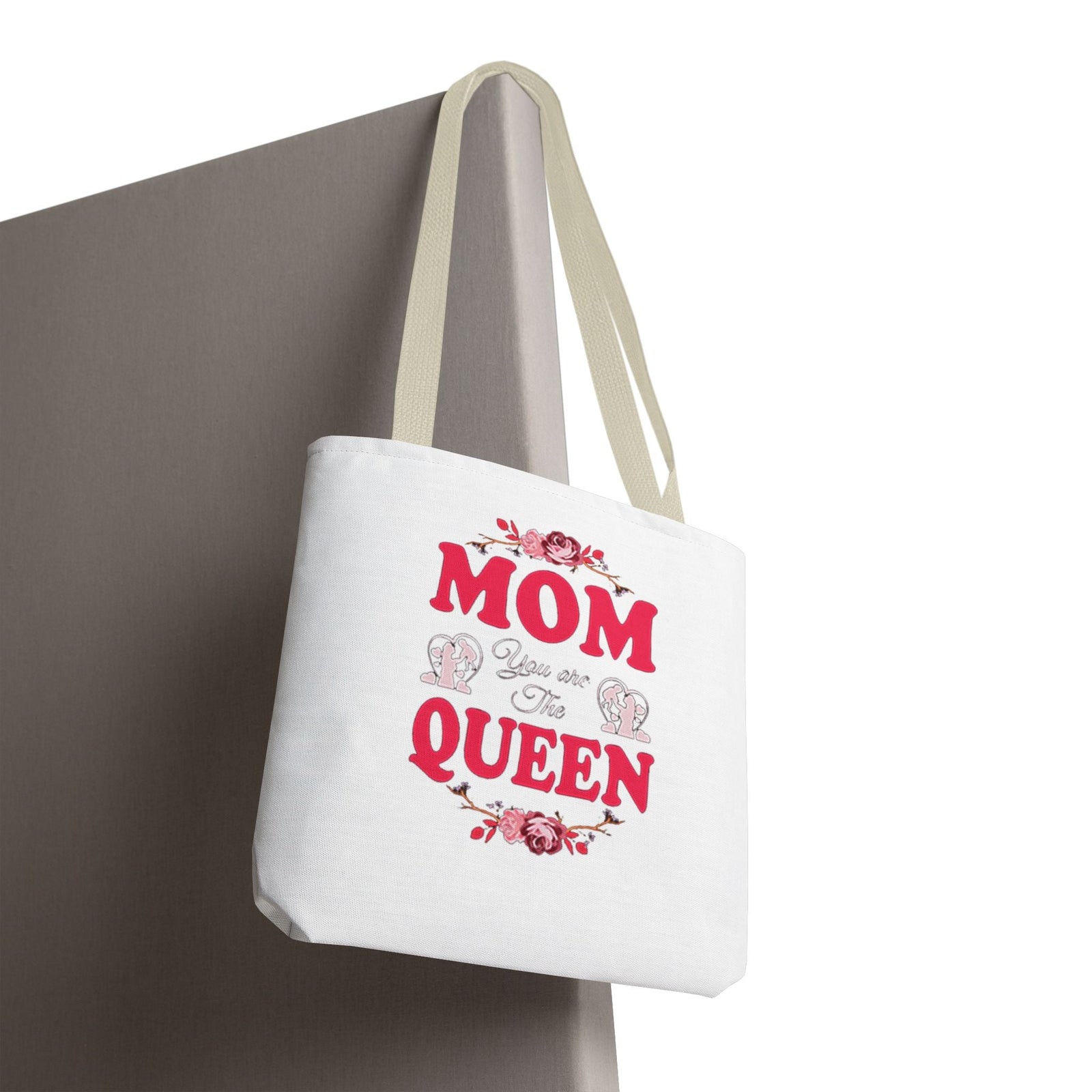 "Mom You're the Queen" Floral Mother's Day Tote Bag - 314 Originals