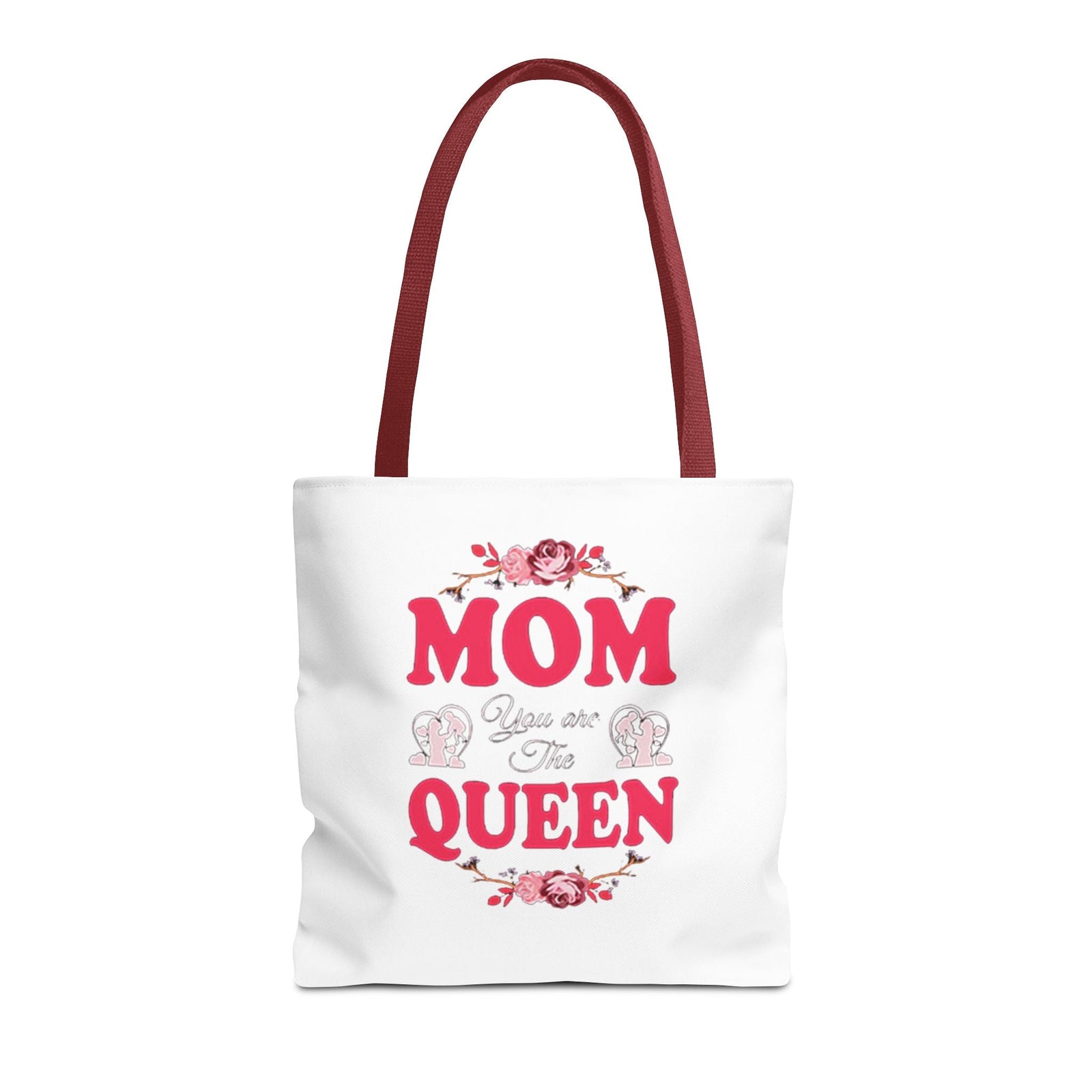 "Mom You're the Queen" Floral Mother's Day Tote Bag - 314 Originals
