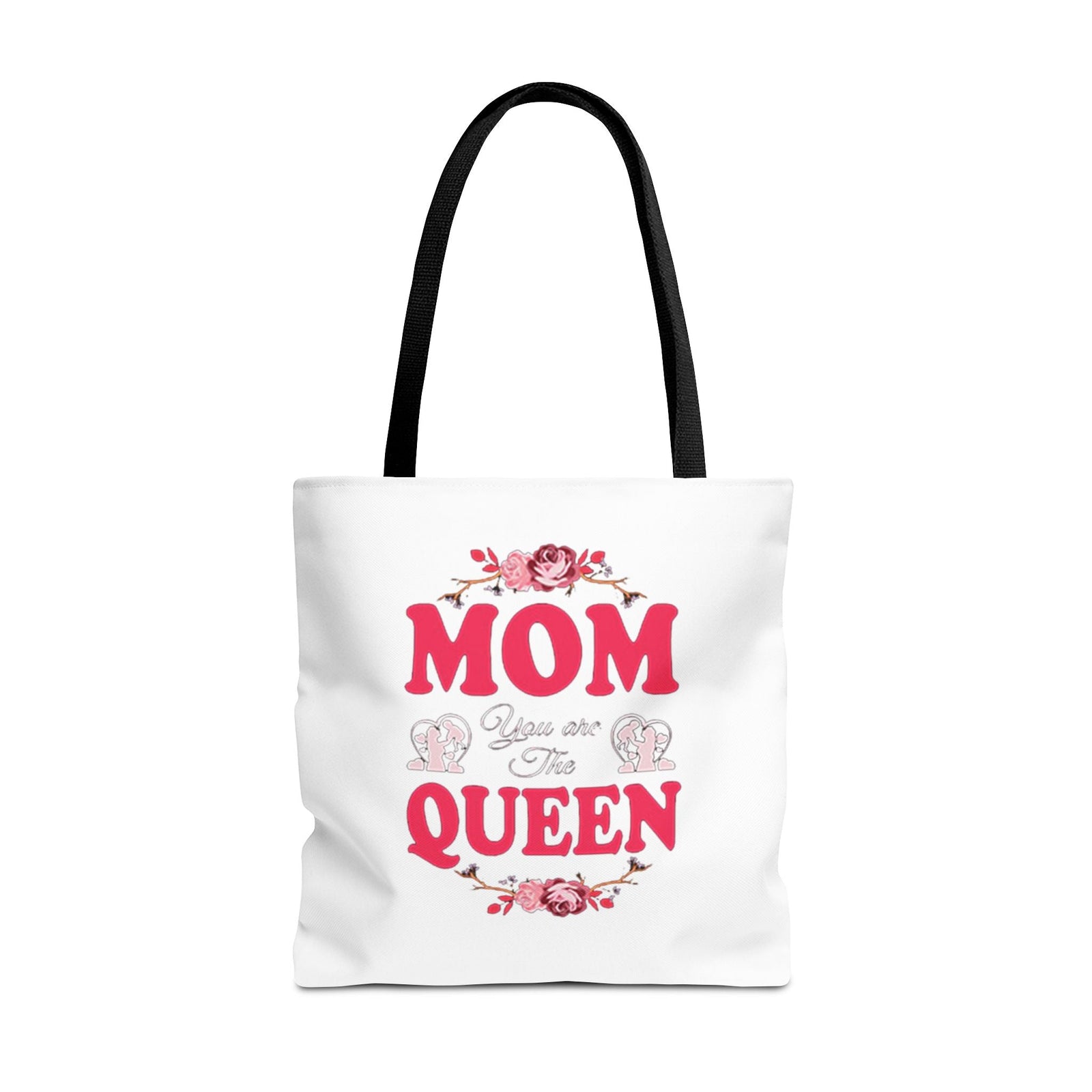 "Mom You're the Queen" Floral Mother's Day Tote Bag - 314 Originals