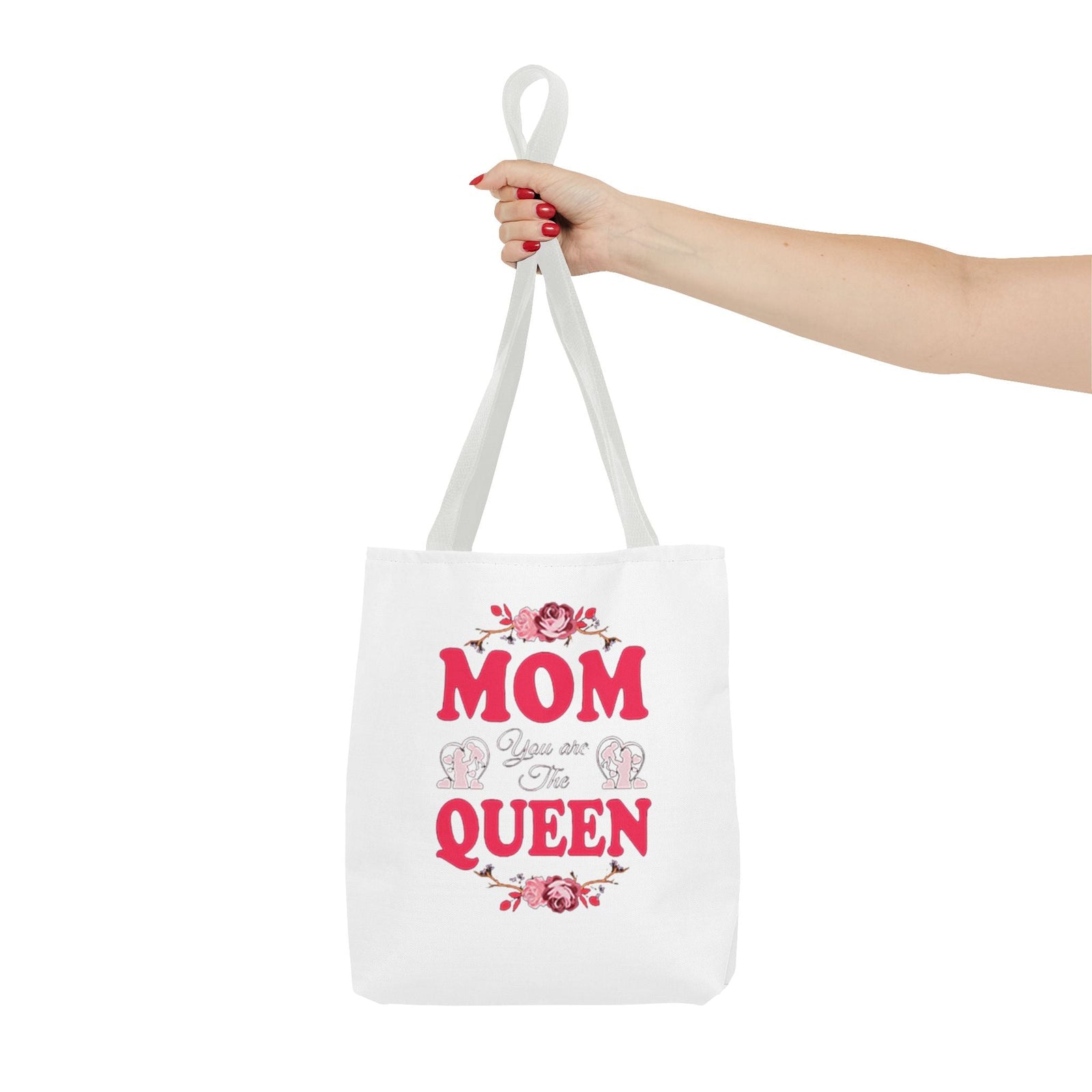 "Mom You're the Queen" Floral Mother's Day Tote Bag - 314 Originals