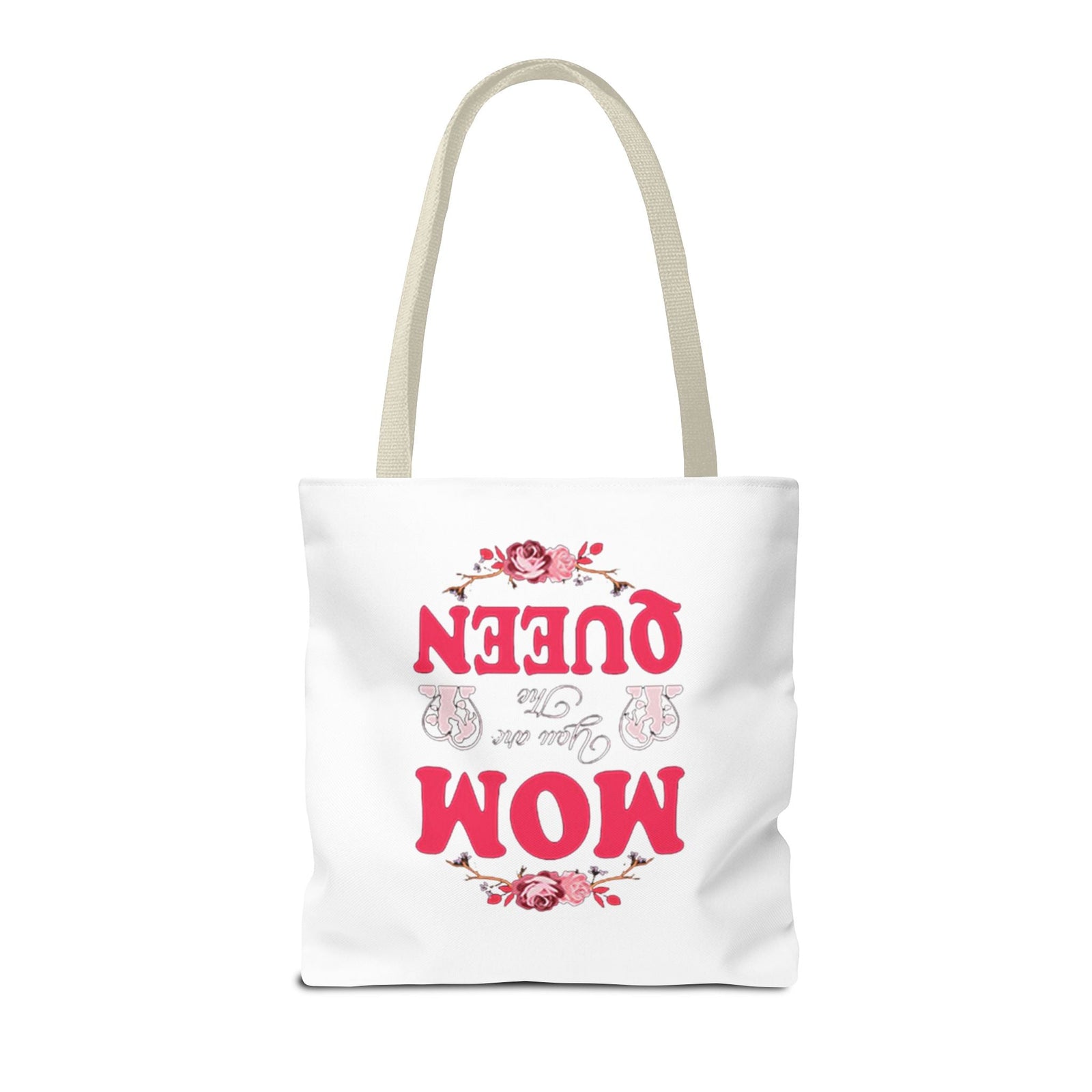 "Mom You're the Queen" Floral Mother's Day Tote Bag - 314 Originals
