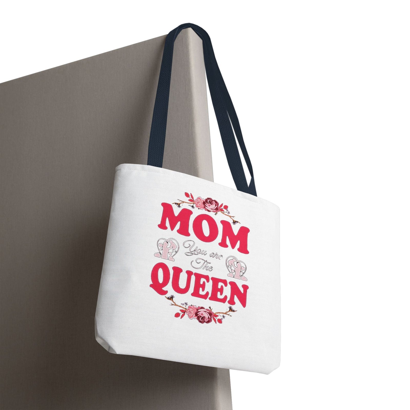 "Mom You're the Queen" Floral Mother's Day Tote Bag - 314 Originals