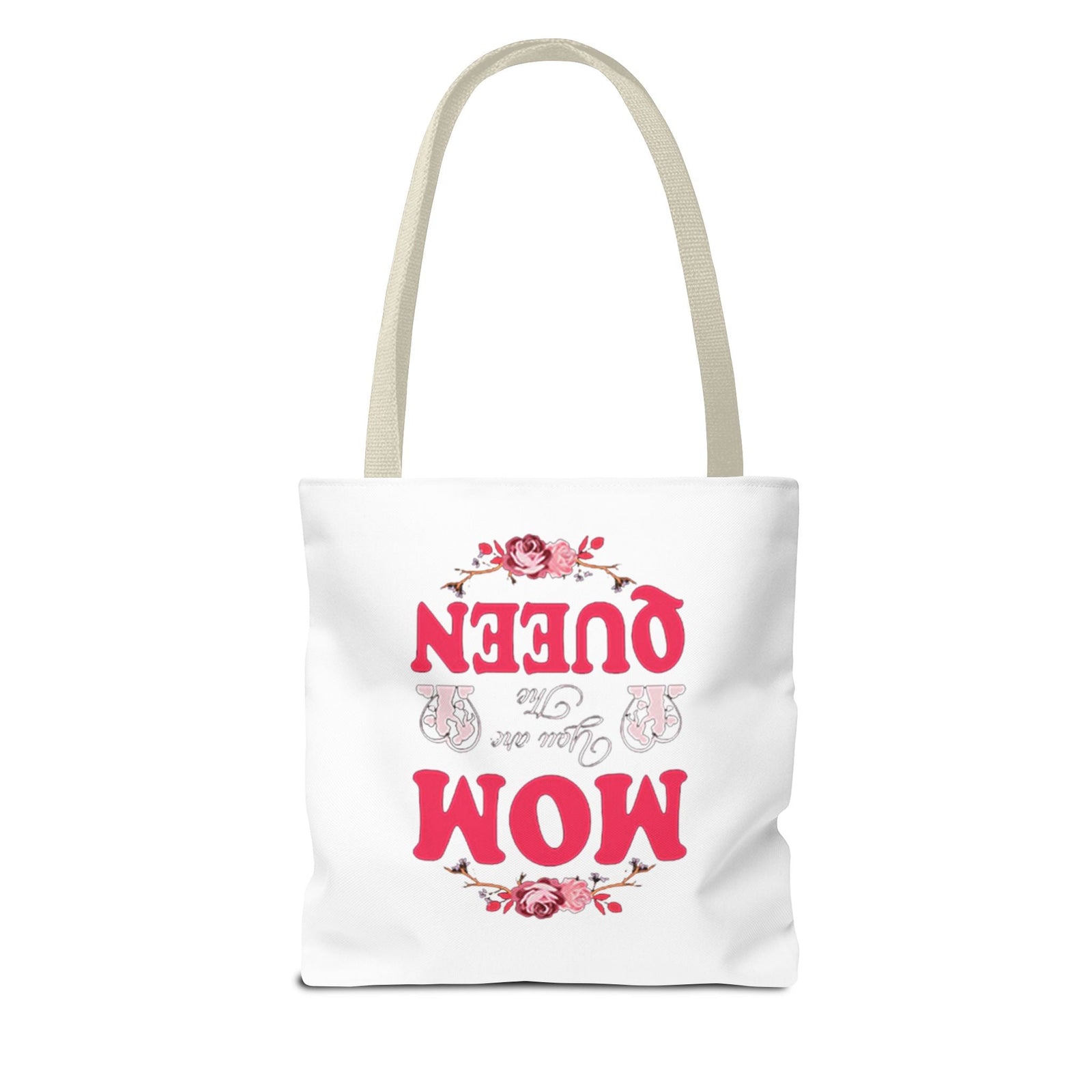 "Mom You're the Queen" Floral Mother's Day Tote Bag - 314 Originals