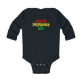 Mom's Favorite Kid Infant Long Sleeve Bodysuit - Cute Rasta Color Baby Onesie - 314 Originals