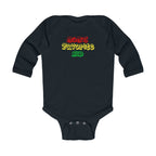 Mom's Favorite Kid Infant Long Sleeve Bodysuit - Cute Rasta Color Baby Onesie - 314 Originals