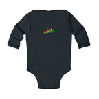 Mom's Favorite Kid Infant Long Sleeve Bodysuit - Cute Rasta Color Baby Onesie - 314 Originals