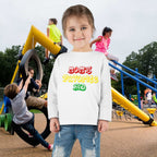 “Mom’s Favorite Kid” Toddler Long Sleeve Tee — Colorful Rasta Kids Shirt - 314 Originals